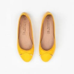 Κουπόνι ✔️ The Fashion Project Μπαλαρίνες λουστρίνι με φιογκάκι - Κίτρινο 🌟