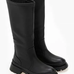 Η καλύτερη συμφωνία 🛒 The Fashion Project Μπότες Chunky σε ματ χρώματα - Μαύρο ❤️ -Sneakers Κατάστημα mat isies mpotes me idiaiteri sola 97579 40bj