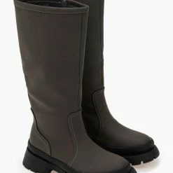 Φτηνός ⌛ The Fashion Project Μπότες Chunky σε ματ χρώματα - Λαδί ❤️ -Sneakers Κατάστημα mat isies mpotes me idiaiteri sola 97581 l1s9