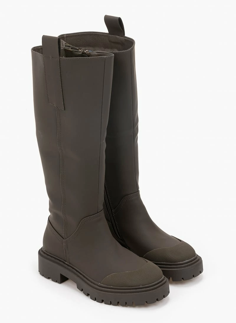 Η καλύτερη συμφωνία 😀 The Fashion Project Μπότες Chunky σε ματ χρώματα - Χακί 👍 4 Η καλύτερη συμφωνία 😀 The Fashion Project Μπότες Chunky σε ματ χρώματα - Χακί 👍 - Image 2