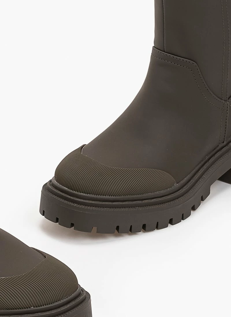 Η καλύτερη συμφωνία 😀 The Fashion Project Μπότες Chunky σε ματ χρώματα - Χακί 👍 6 Η καλύτερη συμφωνία 😀 The Fashion Project Μπότες Chunky σε ματ χρώματα - Χακί 👍 - Image 4