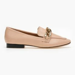 ΧΟΝΔΡΙΚΟ ΕΜΠΟΡΙΟ ❤️ The Fashion Project Loafers με αλυσίδα - Μπεζ 😍 -Sneakers Κατάστημα mokasinia me alusida 96014 25us