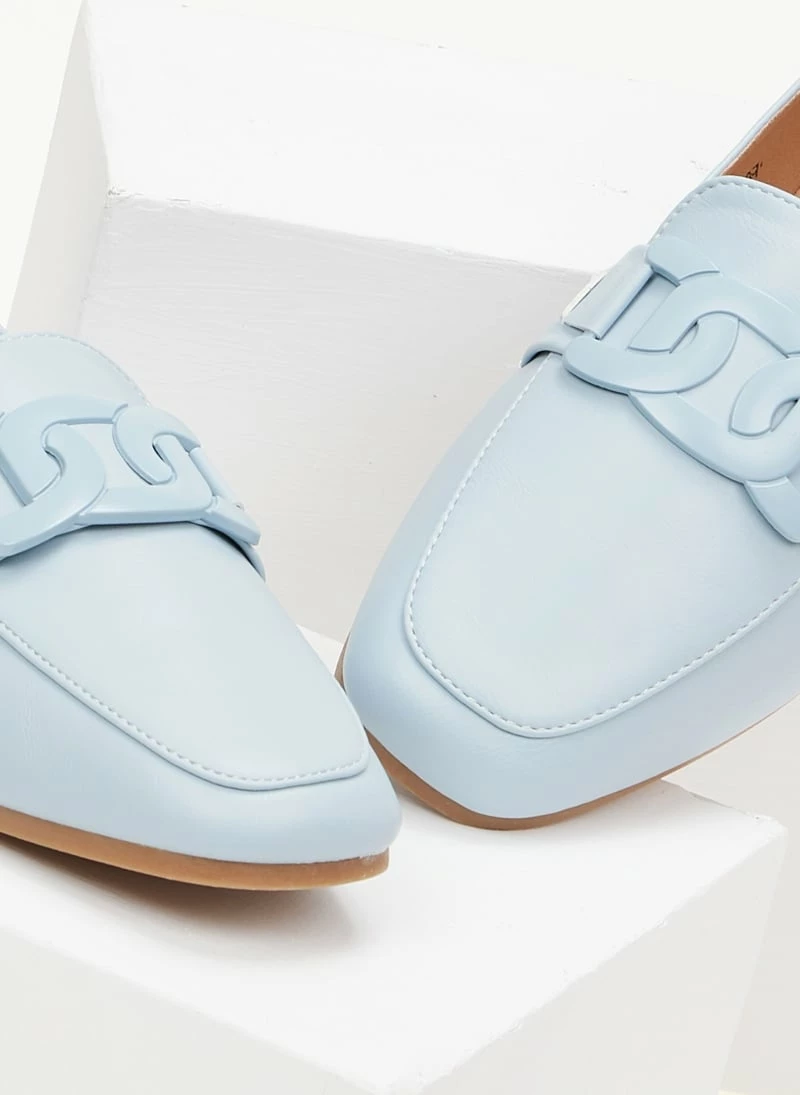 Προώθηση 😀 The Fashion Project Loafers με ματ διακοσμητικό στο ίδιο χρώμα - Γαλάζιο 💯 8 Προώθηση 😀 The Fashion Project Loafers με ματ διακοσμητικό στο ίδιο χρώμα - Γαλάζιο 💯 - Image 6