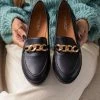 Καλύτερη πώληση ⌛ The Fashion Project Loafers με ραφή και αλυσίδα - Μαύρο 🔥 1 Καλύτερη πώληση ⌛ The Fashion Project Loafers με ραφή και αλυσίδα - Μαύρο 🔥 -Sneakers Κατάστημα mokasinia me rafi kai alusida 107251 25o8