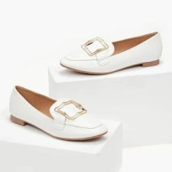 Καλύτερες κριτικές για ⭐ The Fashion Project Loafers με τετράγωνη αγκράφα - Λευκό ❤️ 11 Καλύτερες κριτικές για ⭐ The Fashion Project Loafers με τετράγωνη αγκράφα - Λευκό ❤️ -Sneakers Κατάστημα mokasinia me tetragwni agkrafa 100111 h24f