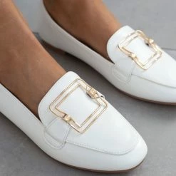 Καλύτερες κριτικές για ⭐ The Fashion Project Loafers με τετράγωνη αγκράφα - Λευκό ❤️ 12 Καλύτερες κριτικές για ⭐ The Fashion Project Loafers με τετράγωνη αγκράφα - Λευκό ❤️ -Sneakers Κατάστημα mokasinia me tetragwni agkrafa 100111 kag4