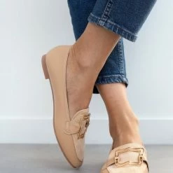 Η καλύτερη συμφωνία 🔔 The Fashion Project Loafers με τετράγωνη αγκράφα - Πούρο ✔️ -Sneakers Κατάστημα mokasinia me tetragwni agkrafa 100113 9k1i