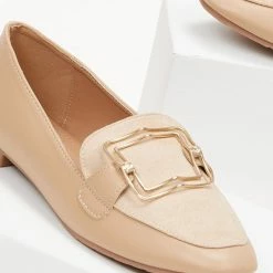 Η καλύτερη συμφωνία 🔔 The Fashion Project Loafers με τετράγωνη αγκράφα - Πούρο ✔️ -Sneakers Κατάστημα mokasinia me tetragwni agkrafa 100113 dd8r