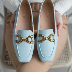 Καλύτερες κριτικές για 🔥 The Fashion Project Loafers σε καρέ γραμμή με εξωτερική ραφή - Γαλάζιο ⭐ -Sneakers Κατάστημα mokasinia se kare grammi me ekswteriki rafi 100034 g6wj