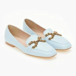 Καλύτερες κριτικές για 🔥 The Fashion Project Loafers σε καρέ γραμμή με εξωτερική ραφή - Γαλάζιο ⭐ -Sneakers Κατάστημα mokasinia se kare grammi me ekswteriki rafi 100034 y3kf