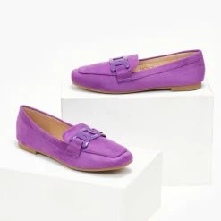 Ολοκαίνουργιο 🌟 The Fashion Project Loafers Suede με μεταλλικό διακοσμητικό - Μωβ ✨ 14 Ολοκαίνουργιο 🌟 The Fashion Project Loafers Suede με μεταλλικό διακοσμητικό - Μωβ ✨ -Sneakers Κατάστημα mokasinia suede me metalliko diakosmitiko 107236 o1fk