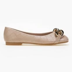 Η καλύτερη συμφωνία 🥰 The Fashion Project Μπαλαρίνες με Pattern καπιτονέ και αλυσίδα - Πούρο 🛒 -Sneakers Κατάστημα mpalarines me pattern kapitone kai alusida 87054 oe36