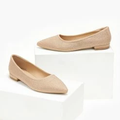 Νέος 🌟 The Fashion Project Μπαλαρίνες μυτερές με Strass - Μπεζ 🎁 9 Νέος 🌟 The Fashion Project Μπαλαρίνες μυτερές με Strass - Μπεζ 🎁 -Sneakers Κατάστημα mpalarines muteres me strass 107257 3m3o