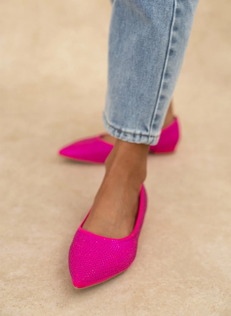 Νέος ✨ The Fashion Project Μπαλαρίνες μυτερές με Strass - Φούξια 😀 3 Νέος ✨ The Fashion Project Μπαλαρίνες μυτερές με Strass - Φούξια 😀