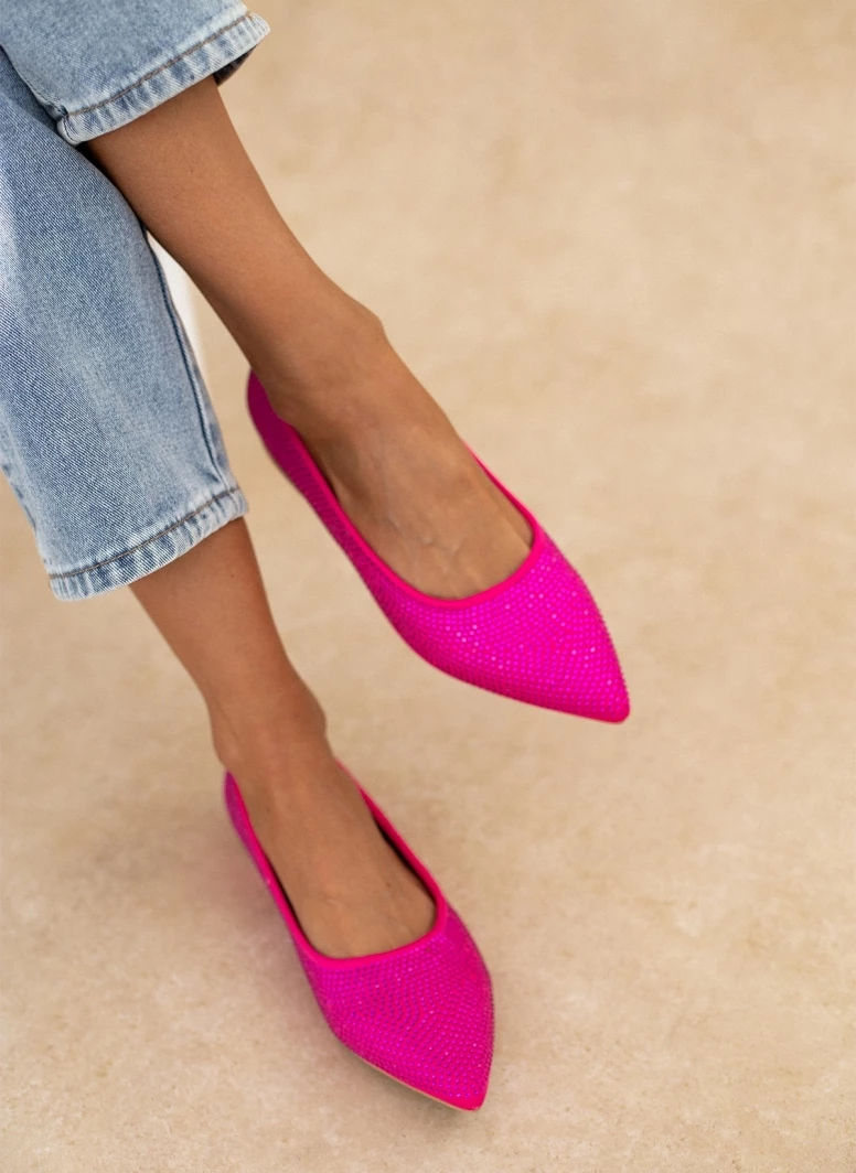 Νέος ✨ The Fashion Project Μπαλαρίνες μυτερές με Strass - Φούξια 😀 9 Νέος ✨ The Fashion Project Μπαλαρίνες μυτερές με Strass - Φούξια 😀 - Image 7