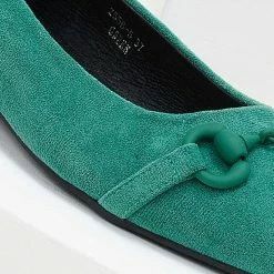 ΧΟΝΔΡΙΚΟ ΕΜΠΟΡΙΟ 👏 The Fashion Project Μπαλαρίνες μυτερές με σχέδιο - Πράσινο 🎉 -Sneakers Κατάστημα mpalarines muteres me sxedio 106633 z5m2