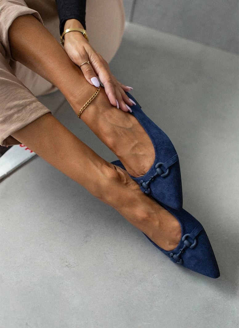 Εξοδος 👍 The Fashion Project Μπαλαρίνες μυτερές με σχέδιο - Μπλε σκούρο 👍 9 Εξοδος 👍 The Fashion Project Μπαλαρίνες μυτερές με σχέδιο - Μπλε σκούρο 👍 - Image 7