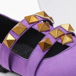 Συμφωνίες 🔥 Μπαλαρίνες μυτερές με τρουκς Estil - Μωβ ✔️ -Sneakers Κατάστημα mpalarines muteres me trouks estil 108944 k6b0