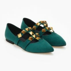 Αγορά 👏 Μπαλαρίνες μυτερές με τρουκς Estil - Κυπαρισσί 🌟 -Sneakers Κατάστημα mpalarines muteres me trouks estil 108946 rzxc