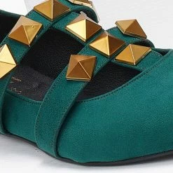 Αγορά 👏 Μπαλαρίνες μυτερές με τρουκς Estil - Κυπαρισσί 🌟 -Sneakers Κατάστημα mpalarines muteres me trouks estil 108946 wxj7