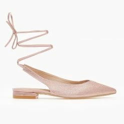 Καλύτερη πώληση 😉 The Fashion Project Μπαλαρίνες μυτερές σατέν με Lace Up δέσιμο - Χαλκός 🔥 -Sneakers Κατάστημα mpalarines muteres saten me lace up desimo 106505 oobk