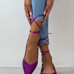 Καλύτερες κριτικές για 😉 The Fashion Project Μπαλαρίνες μυτερές σατέν με Lace Up δέσιμο - Μωβ 🔥 -Sneakers Κατάστημα mpalarines muteres saten me lace up desimo 106506 6ki2