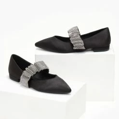 Καλύτερη πώληση ⌛ The Fashion Project Μπαλαρίνες σατέν με Strass φάσα - Μαύρο 💯 11 Καλύτερη πώληση ⌛ The Fashion Project Μπαλαρίνες σατέν με Strass φάσα - Μαύρο 💯 -Sneakers Κατάστημα mpalarines saten me strass fasa 107239 srt8