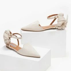 Τοπ 10 🤩 The Fashion Project Μπαλαρίνες Suede με Lace Up δέσιμο - Μπεζ 👏 -Sneakers Κατάστημα mpalarines suede me lace up desimo 103382 dsa6