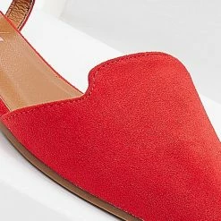 Το φθηνότερο 🥰 The Fashion Project Μπαλαρίνες Suede με Lace Up δέσιμο - Κόκκινο ⌛ -Sneakers Κατάστημα mpalarines suede me lace up desimo 103384 m9w3