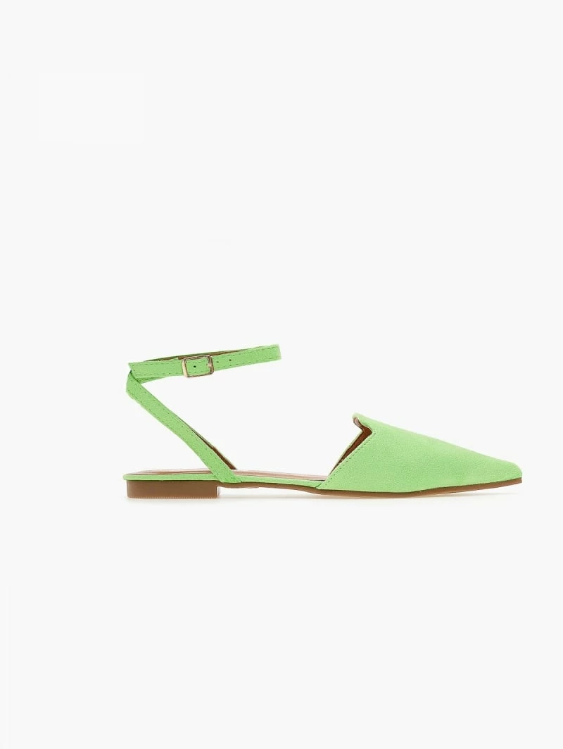 Συμφωνίες 🌟 The Fashion Project Μπαλαρίνες Suede με Lace Up δέσιμο - Λαχανί ❤️ 3 Συμφωνίες 🌟 The Fashion Project Μπαλαρίνες Suede με Lace Up δέσιμο - Λαχανί ❤️