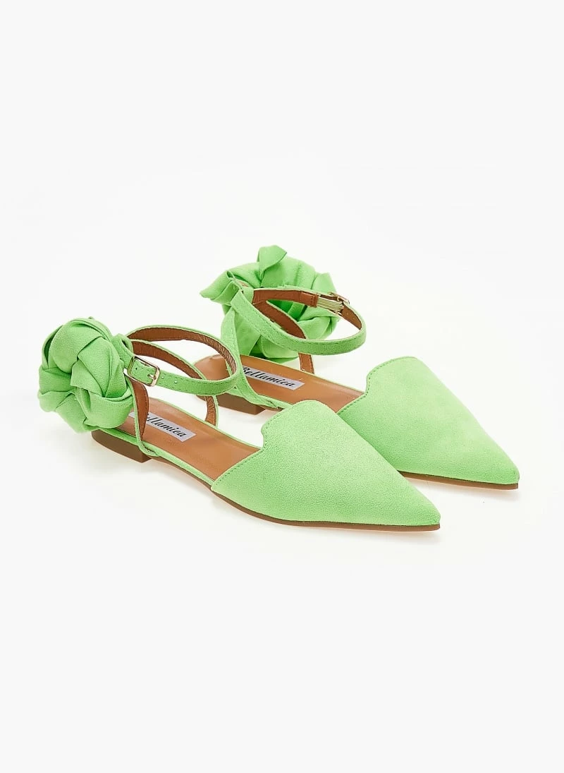 Συμφωνίες 🌟 The Fashion Project Μπαλαρίνες Suede με Lace Up δέσιμο - Λαχανί ❤️ 7 Συμφωνίες 🌟 The Fashion Project Μπαλαρίνες Suede με Lace Up δέσιμο - Λαχανί ❤️ - Image 5