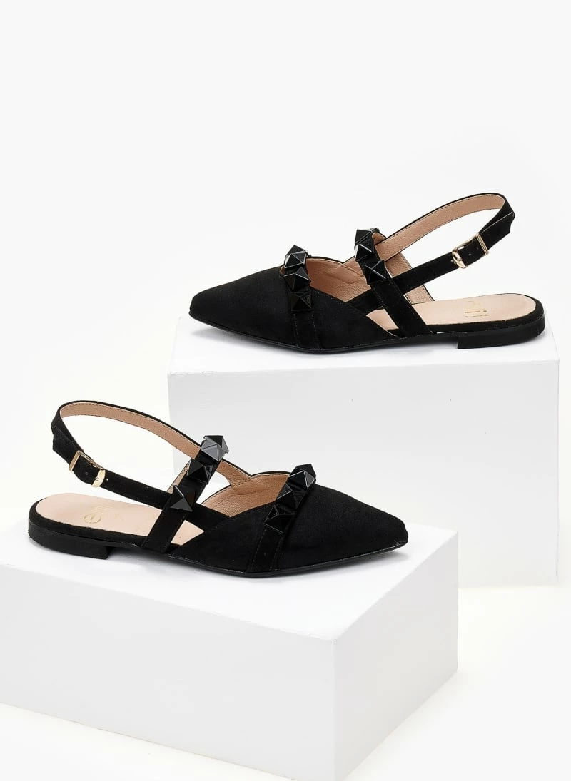 Ολοκαίνουργιο 🔥 Μπαλαρίνες Suede μυτερές με τρουκς Estil - Μαύρο ✨ 8 Ολοκαίνουργιο 🔥 Μπαλαρίνες Suede μυτερές με τρουκς Estil - Μαύρο ✨ - Image 6