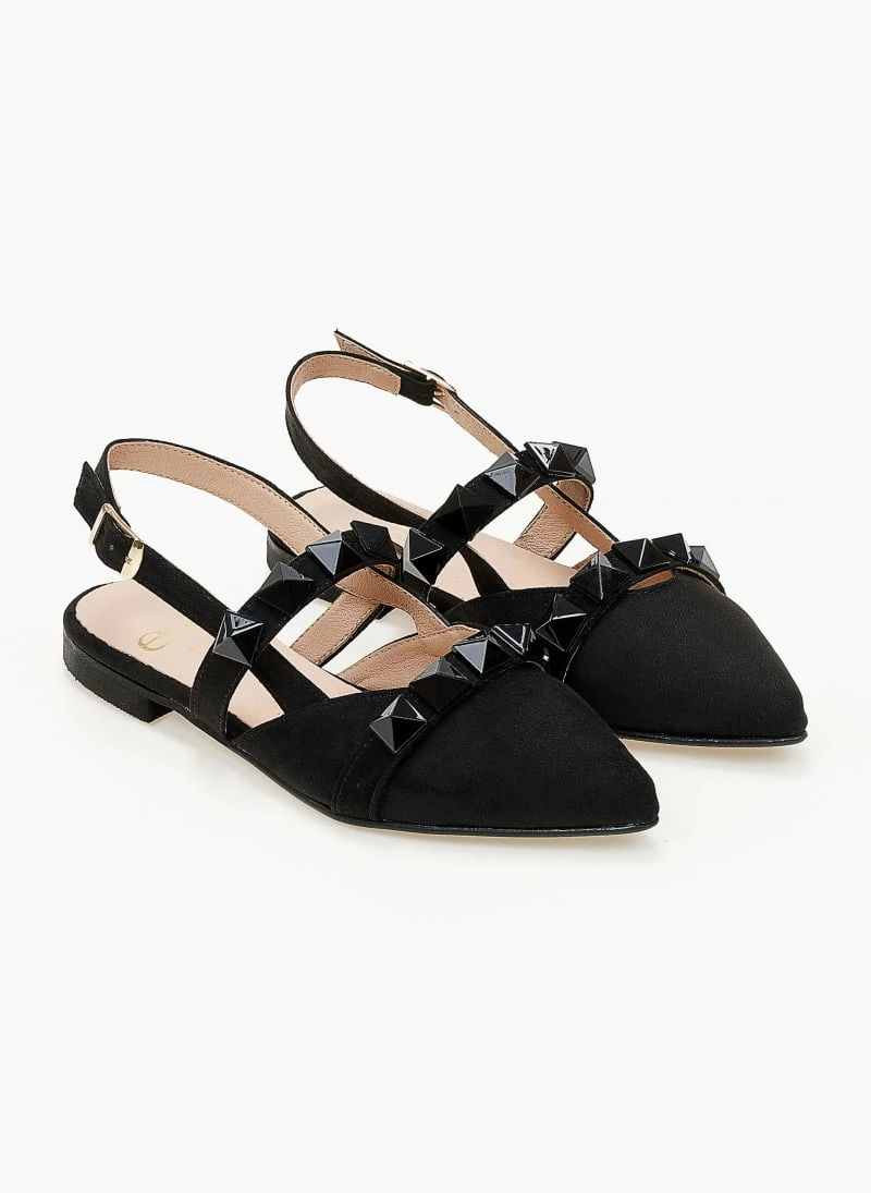 Ολοκαίνουργιο 🔥 Μπαλαρίνες Suede μυτερές με τρουκς Estil - Μαύρο ✨ 7 Ολοκαίνουργιο 🔥 Μπαλαρίνες Suede μυτερές με τρουκς Estil - Μαύρο ✨ - Image 5