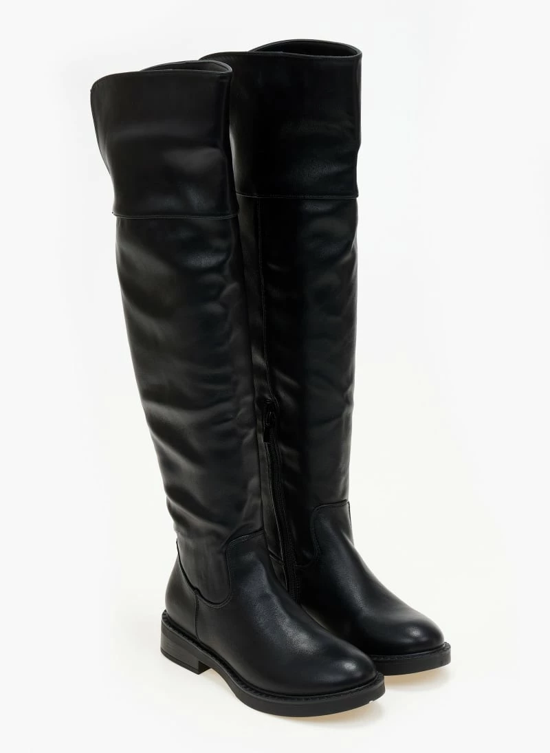 ΧΟΝΔΡΙΚΟ ΕΜΠΟΡΙΟ 🔥 The Fashion Project Μπότες πάνω από το γόνατο - Μαύρο 😉 5 ΧΟΝΔΡΙΚΟ ΕΜΠΟΡΙΟ 🔥 The Fashion Project Μπότες πάνω από το γόνατο - Μαύρο 😉 - Image 3