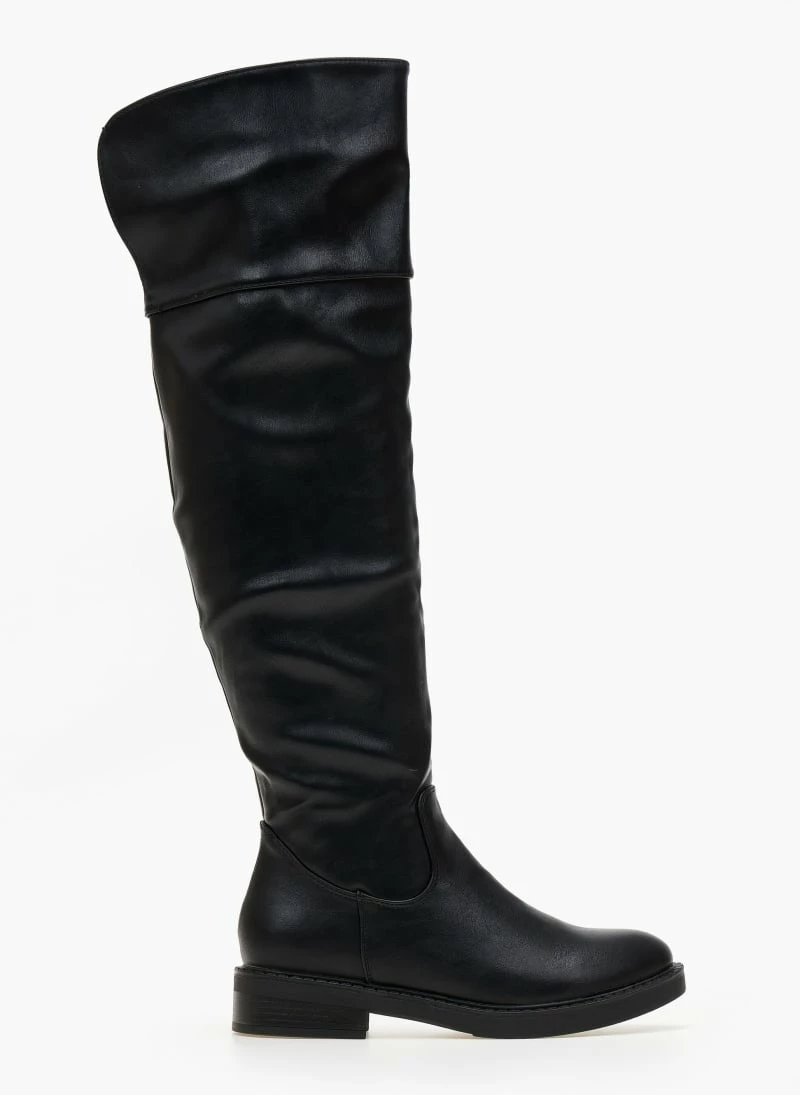 ΧΟΝΔΡΙΚΟ ΕΜΠΟΡΙΟ 🔥 The Fashion Project Μπότες πάνω από το γόνατο - Μαύρο 😉 4 ΧΟΝΔΡΙΚΟ ΕΜΠΟΡΙΟ 🔥 The Fashion Project Μπότες πάνω από το γόνατο - Μαύρο 😉 - Image 2