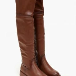 Καλύτερη πώληση 🎁 The Fashion Project Μπότες πάνω από το γόνατο - Ταμπά 🥰 -Sneakers Κατάστημα mpota flat basic panw apo to gonato 106378 xz4j