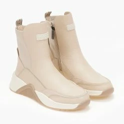 Best Pirce 👍 Sneakers μποτάκια δερμάτινα CARMELA 160285 - Μπεζ ⭐ -Sneakers Κατάστημα mpotakia dermatina carmela 160285 107126 8ek0