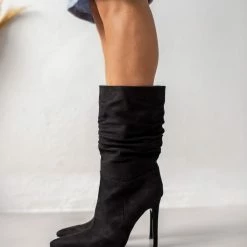 Κουπόνι ✔️ The Fashion Project Μπότες 3/4 Suede - Μαύρο ❤️ -Sneakers Κατάστημα mpotes 34 suede 105690 hvrh