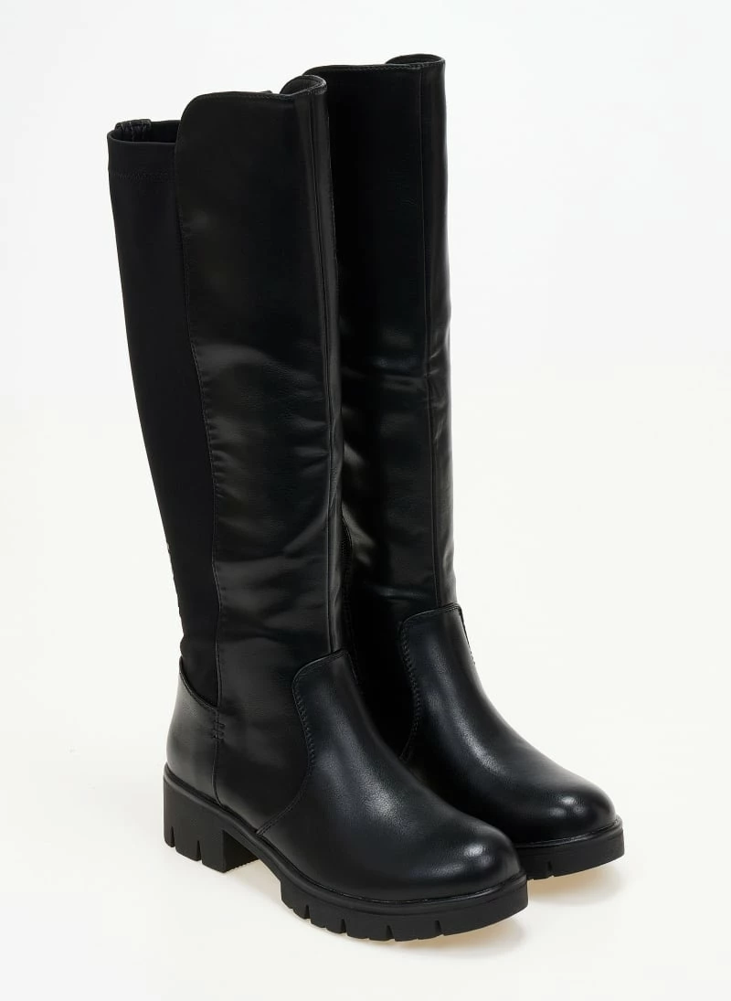 Νέος 🥰 Μπότες Chunky με ελαστικό τμήμα Refresh 170184 - Μαύρο 😀 6 Νέος 🥰 Μπότες Chunky με ελαστικό τμήμα Refresh 170184 - Μαύρο 😀 - Image 4