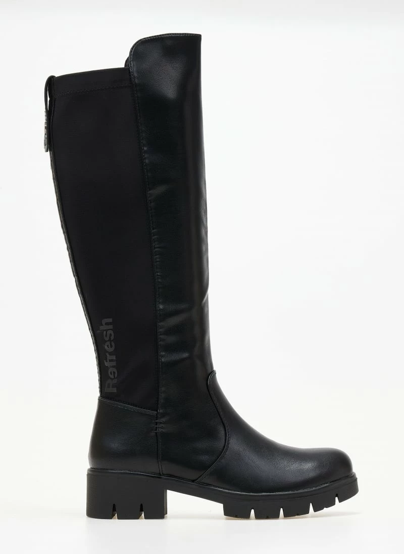 Νέος 🥰 Μπότες Chunky με ελαστικό τμήμα Refresh 170184 - Μαύρο 😀 4 Νέος 🥰 Μπότες Chunky με ελαστικό τμήμα Refresh 170184 - Μαύρο 😀 - Image 2