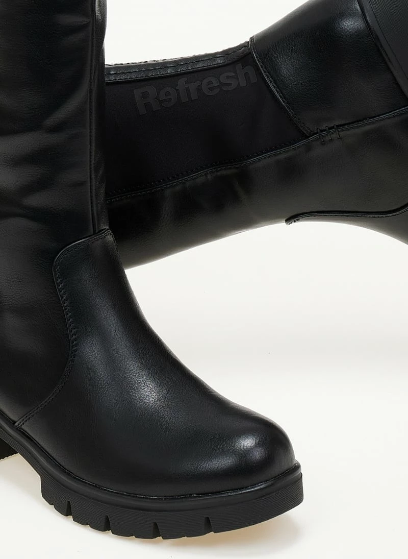 Νέος 🥰 Μπότες Chunky με ελαστικό τμήμα Refresh 170184 - Μαύρο 😀 8 Νέος 🥰 Μπότες Chunky με ελαστικό τμήμα Refresh 170184 - Μαύρο 😀 - Image 6