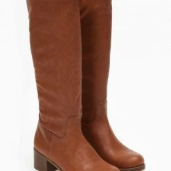 Flash Sale 👍 The Fashion Project Μπότες Casual με χαμηλό τακούνι - Ταμπά 🧨 -Sneakers Κατάστημα mpotes casual me xamilo takouni 109225 8vel