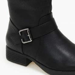 Η καλύτερη συμφωνία 🤩 The Fashion Project Μπότες Casual με ζωνάκι - Μαύρο 🔥 -Sneakers Κατάστημα mpotes casual me zwnaki 108210 pfby