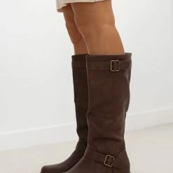 Η καλύτερη συμφωνία 🎁 The Fashion Project Μπότες Casual με ζωνάκι - Καφέ 😉