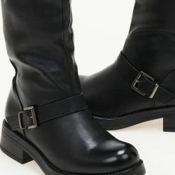 Καλύτερη πώληση 🥰 The Fashion Project Μπότες Casual με ζωνάκια - Μαύρο 😀 -Sneakers Κατάστημα mpotes casual me zwnakia 106248 gv2s