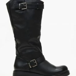 Καλύτερη πώληση 🥰 The Fashion Project Μπότες Casual με ζωνάκια - Μαύρο 😀