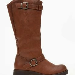 Τοπ 10 ❤️ The Fashion Project Μπότες Casual με ζωνάκια - Ταμπά ✔️