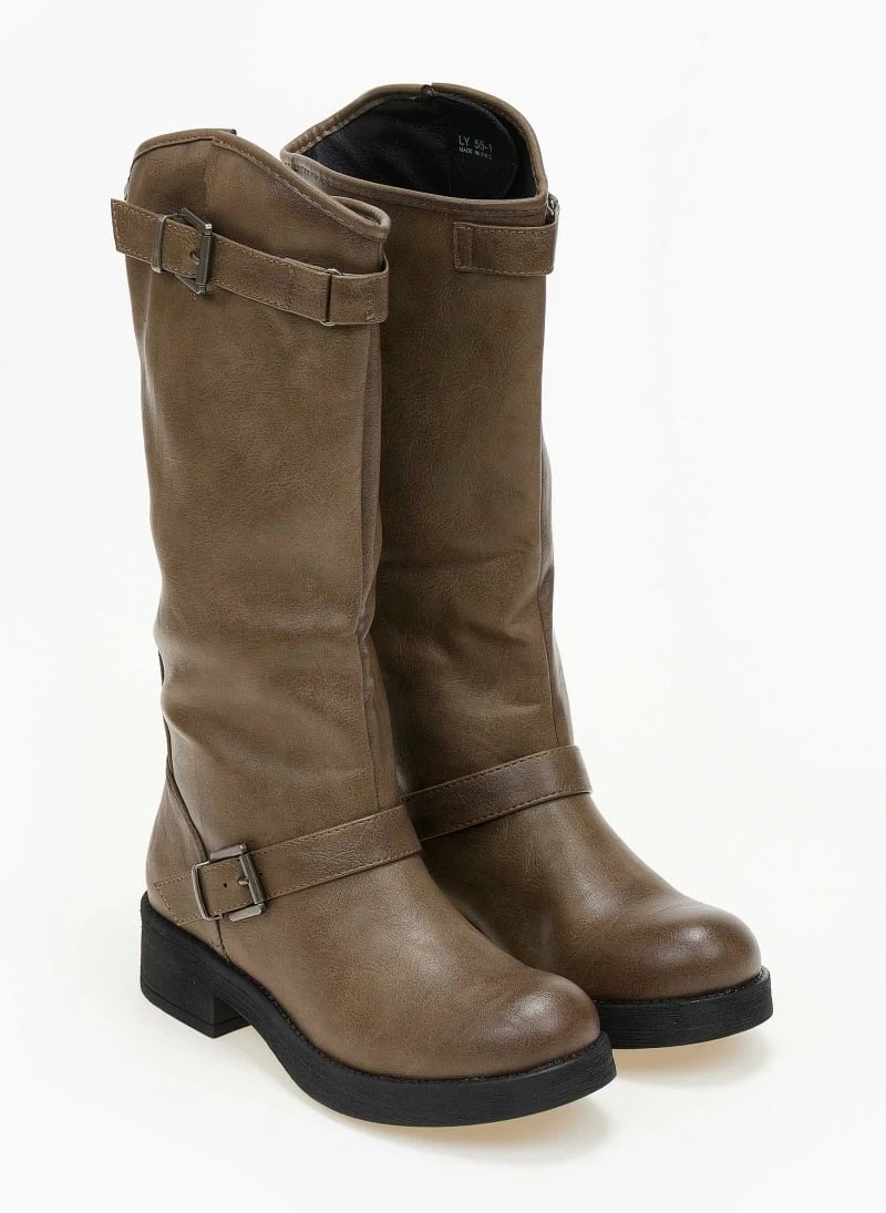 Νέος 🎉 The Fashion Project Μπότες Casual με ζωνάκια - Χακί 💯 4 Νέος 🎉 The Fashion Project Μπότες Casual με ζωνάκια - Χακί 💯 - Image 2