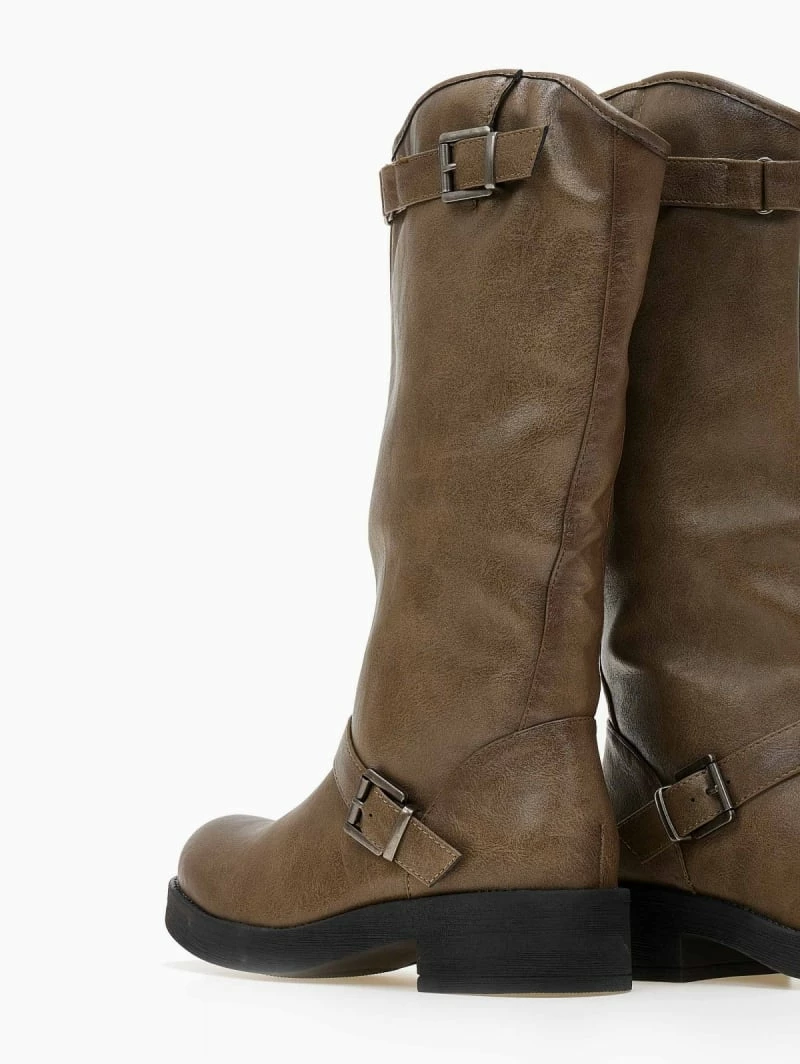 Νέος 🎉 The Fashion Project Μπότες Casual με ζωνάκια - Χακί 💯 5 Νέος 🎉 The Fashion Project Μπότες Casual με ζωνάκια - Χακί 💯 - Image 3