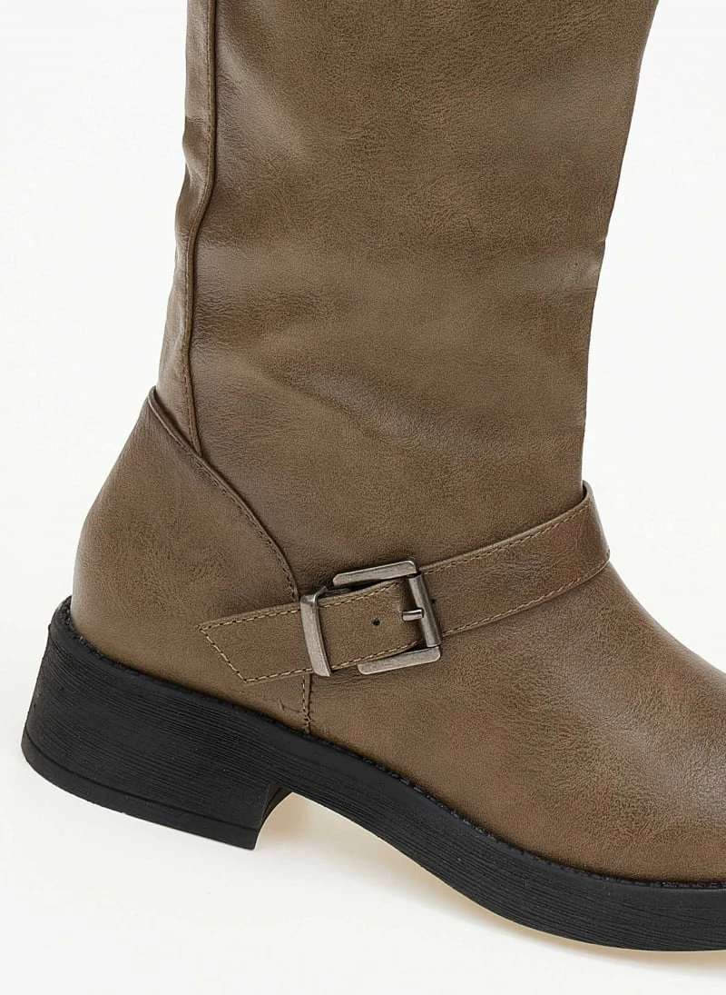 Νέος 🎉 The Fashion Project Μπότες Casual με ζωνάκια - Χακί 💯 6 Νέος 🎉 The Fashion Project Μπότες Casual με ζωνάκια - Χακί 💯 - Image 4